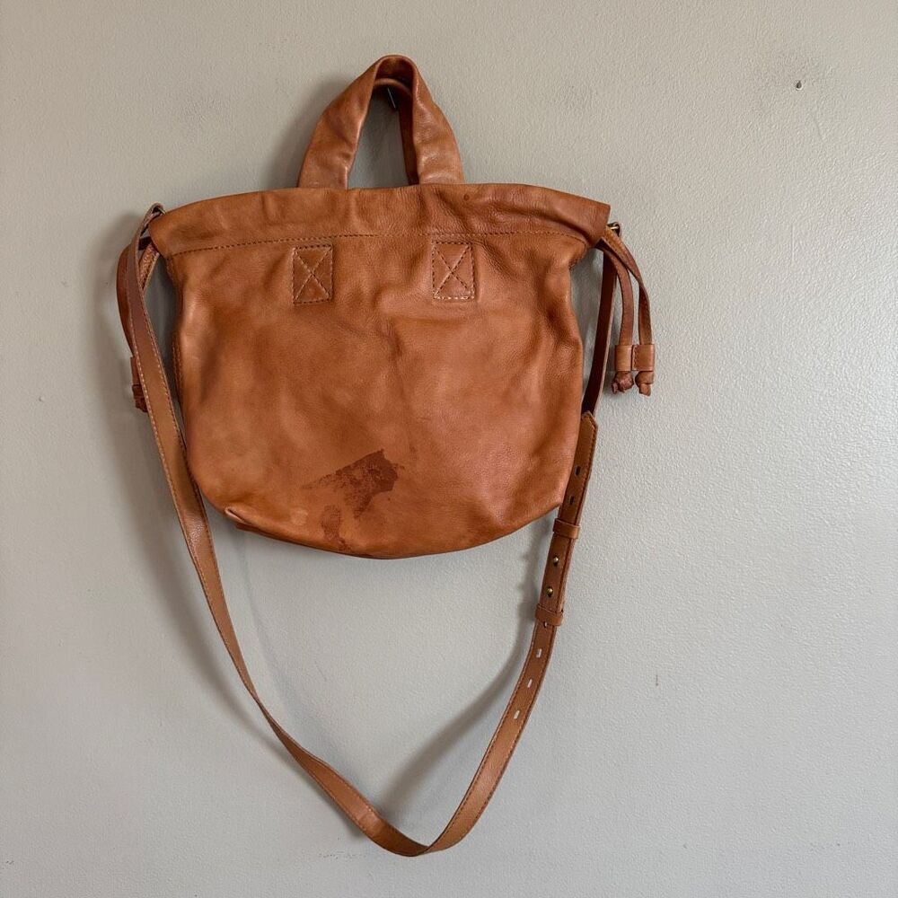 Madewell The Piazza Brown Leather Crossbody Bag